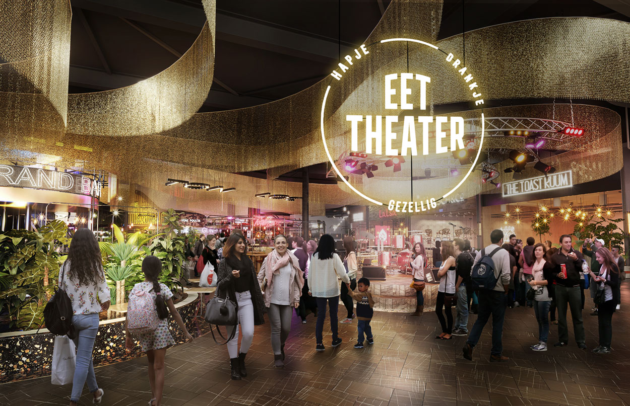 Eet Theatre logo in Dining Plaza